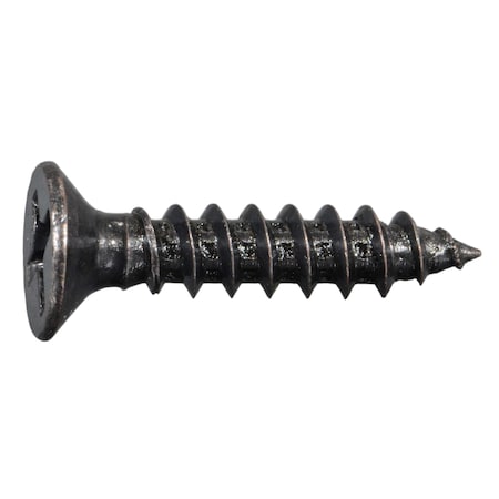 Midwest Fastener Wood Screw, #7, 3/4 in, Bronze Steel Flat Head Phillips Drive, 35 PK 930985